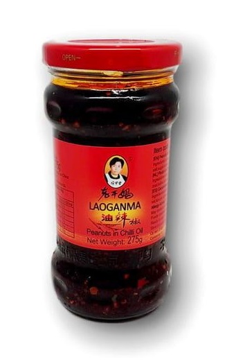 Pasta di peperoncini e arachidi in olio di soia - Laoganma 275g.